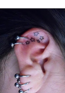 ear tattoos for girls