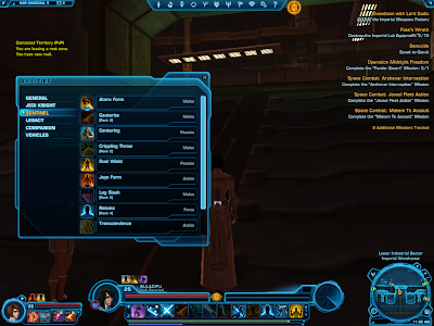 SWTOR - Abilities Window