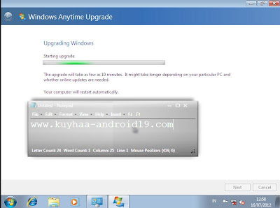 UPGRADE WINDOWS STARTER, HOME BASIC, HOME PREMIUM, PROFESIONAL KE ULTIMATE TANPA INSTALL