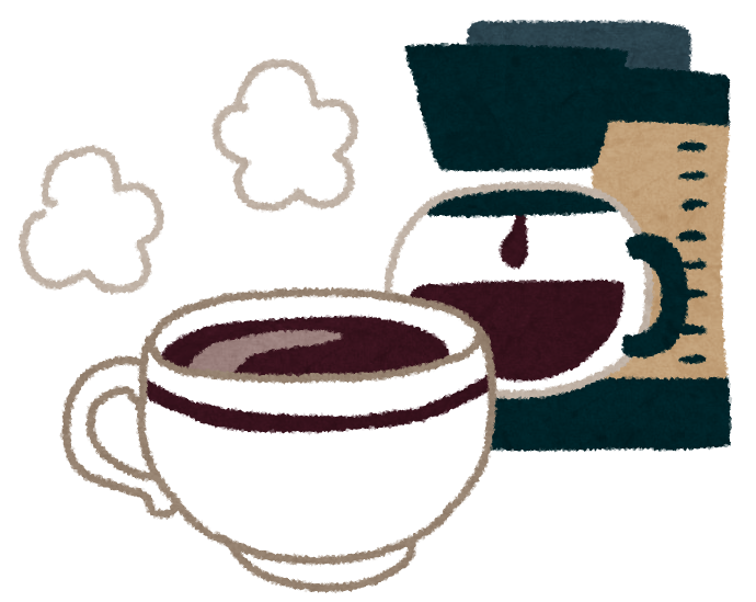 コーヒーメーカーとコーヒーカップのイラスト かわいいフリー素材集 いらすとや