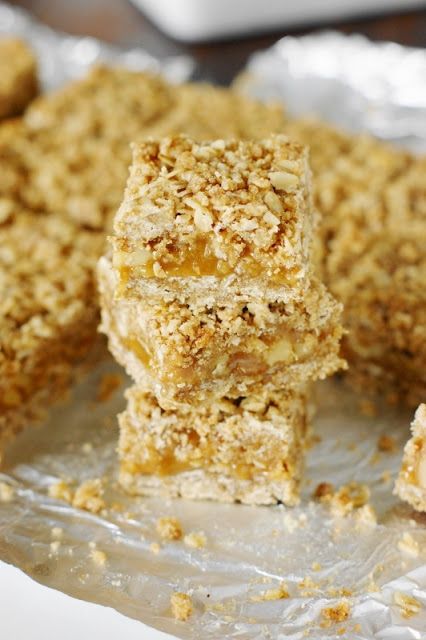 Caramel-Walnut Bars