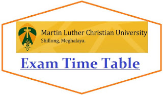 Martin Luther Christian University Exam Date Sheet 2024