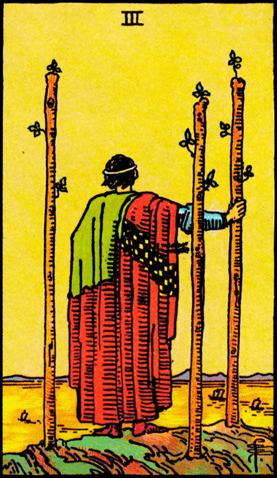 The Upright Three of Wands Tarot Card Meanings
