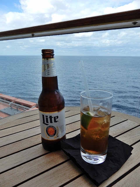 drinks on balcony