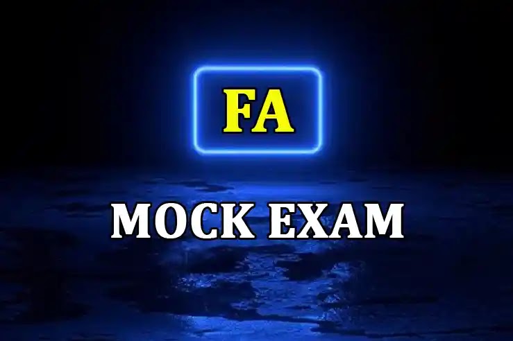 F3 (FA) - Mock Exams | Financial Accounting | ACCA