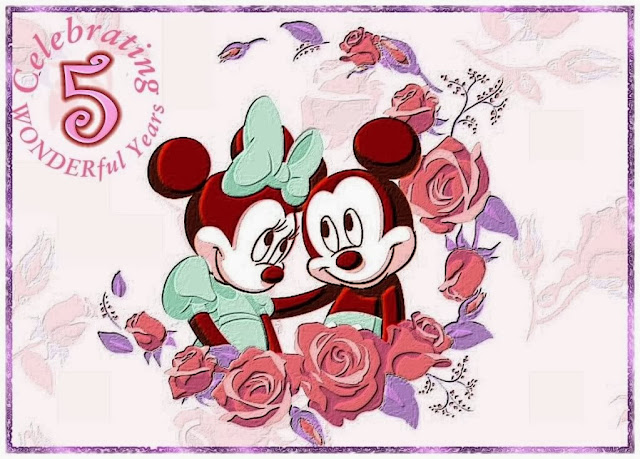 Minnie and Mickey Printables for 5th. Anniversary.