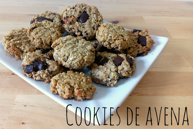 cookies avena y chocolate