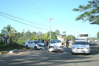 Taxi accident, Honduras