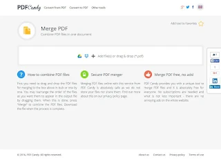 PDF Candy free on line service for processing of PDF files