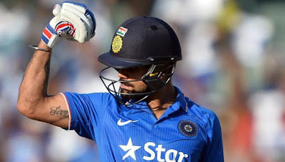 Virat Kohli flexes muscles South Africa ODI Century