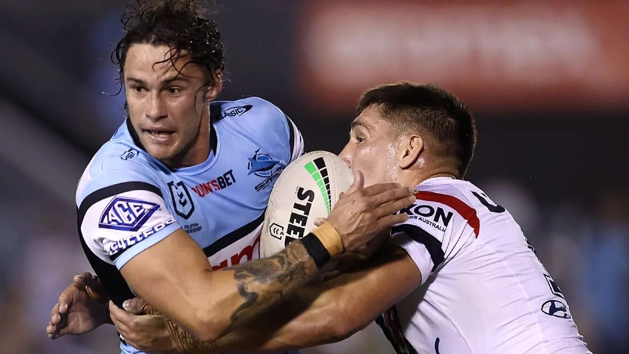 Nicho Hynes shines as Sharks claim victory over Roosters