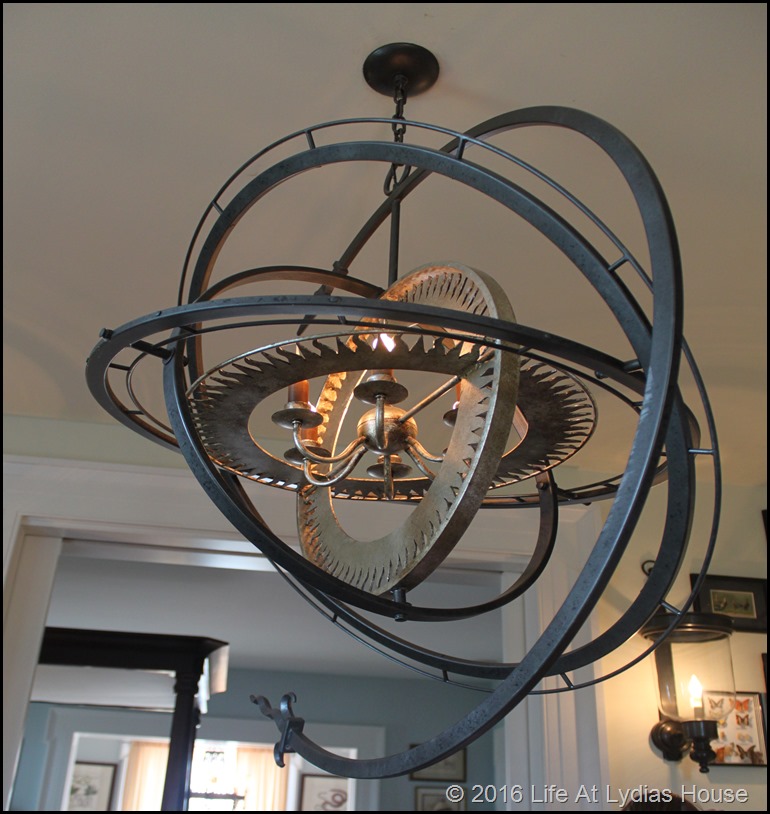 second floor landing library light fixture