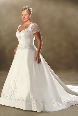 Plus size wedding dress