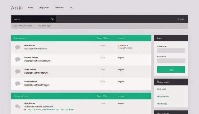 Ariki - phpBB3 Flat Theme