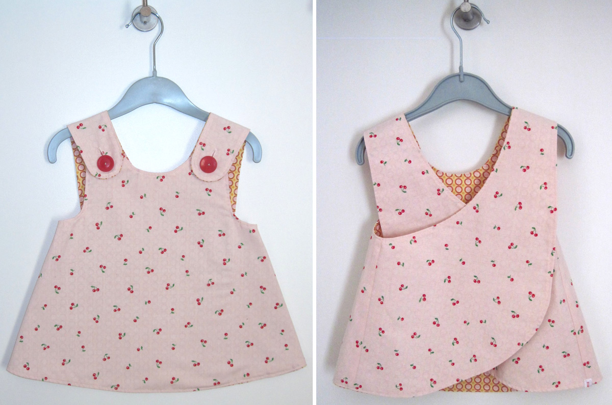 Little Girl’s Crossover Pinafore Pattern + Tutorial