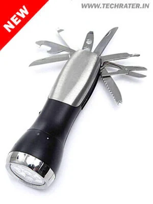 Bright Flashlight Torch with Multi-Tool for Emergency