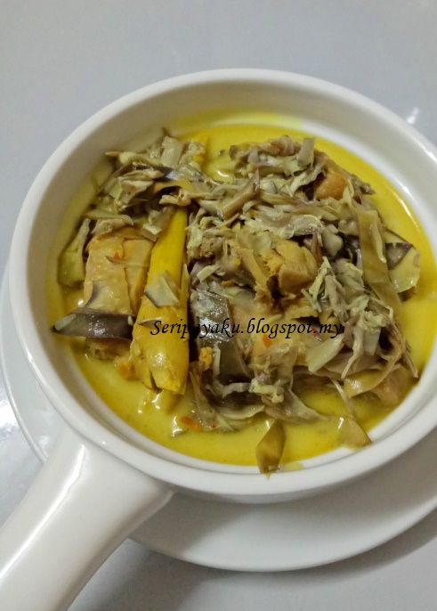 My Kuali: Masak lemak jantung pisang + ayam