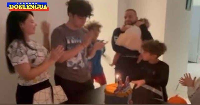 Nacho celebró cumpleaños de su hijo mayor junto a los hijos de sus otras 4 parejas