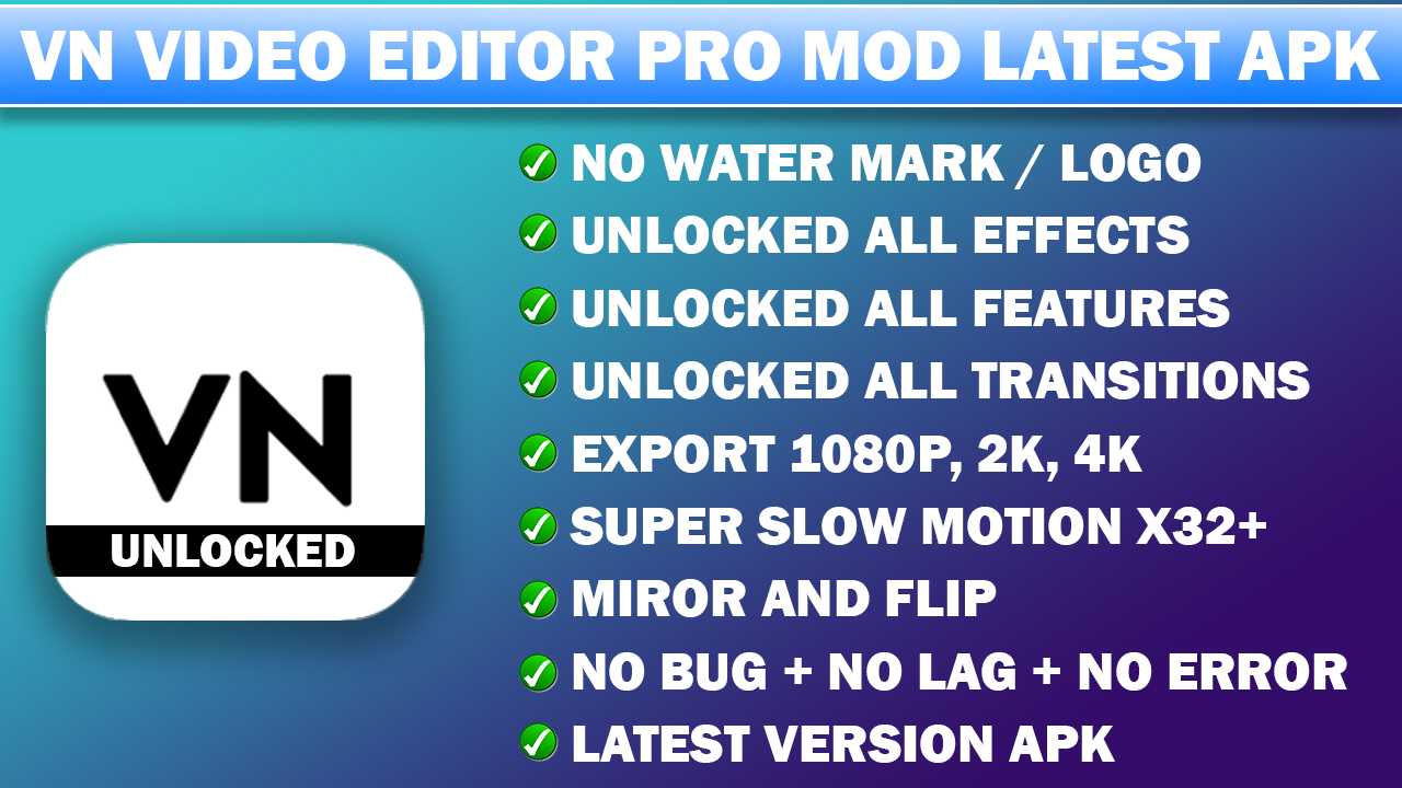 VN Video Editor Pro MOD APK V1.31.2 [Pro Unlocked]  Free Download