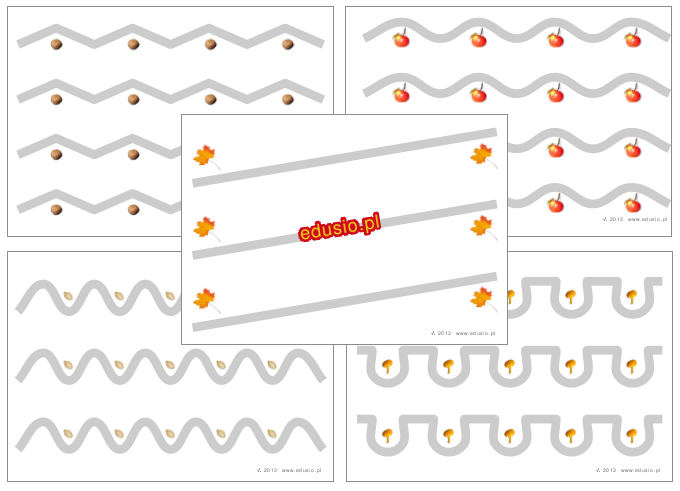 ćwiczenia grafomotoryczne dla dzieci do wydrukowania