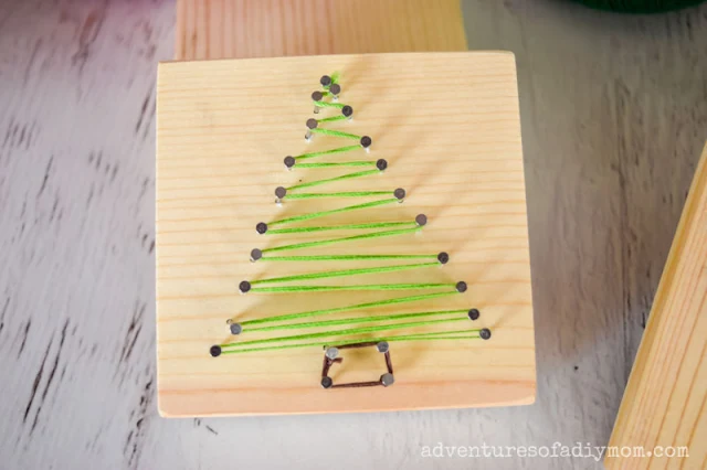 christmas tree string art