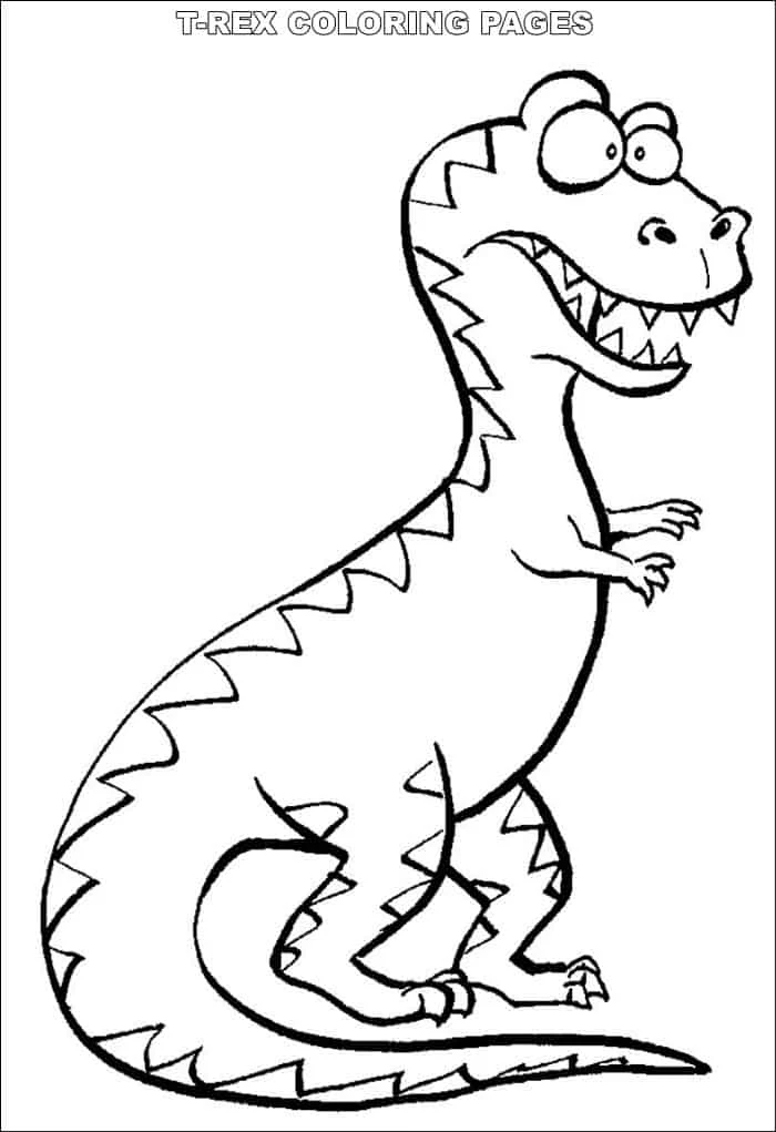 Printable Childrens Coloring Pages T Rex
