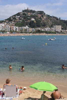 Blanes beach and Sant Joan Castle in La Costa Brava