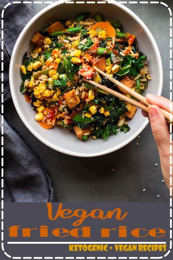 Vegan fried rice is a quick mid week dinner idea that is great for using up leftover rice. It's easy to put together, versatile, naturally vegan and gluten-free too.