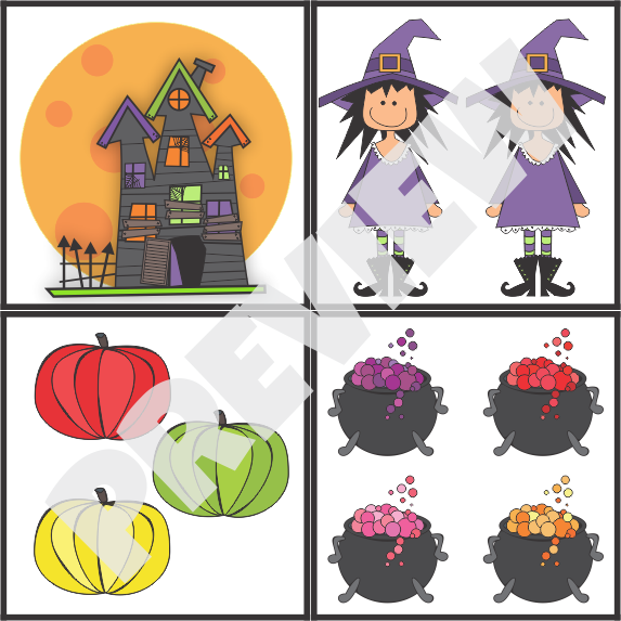 Halloween Counting Cards