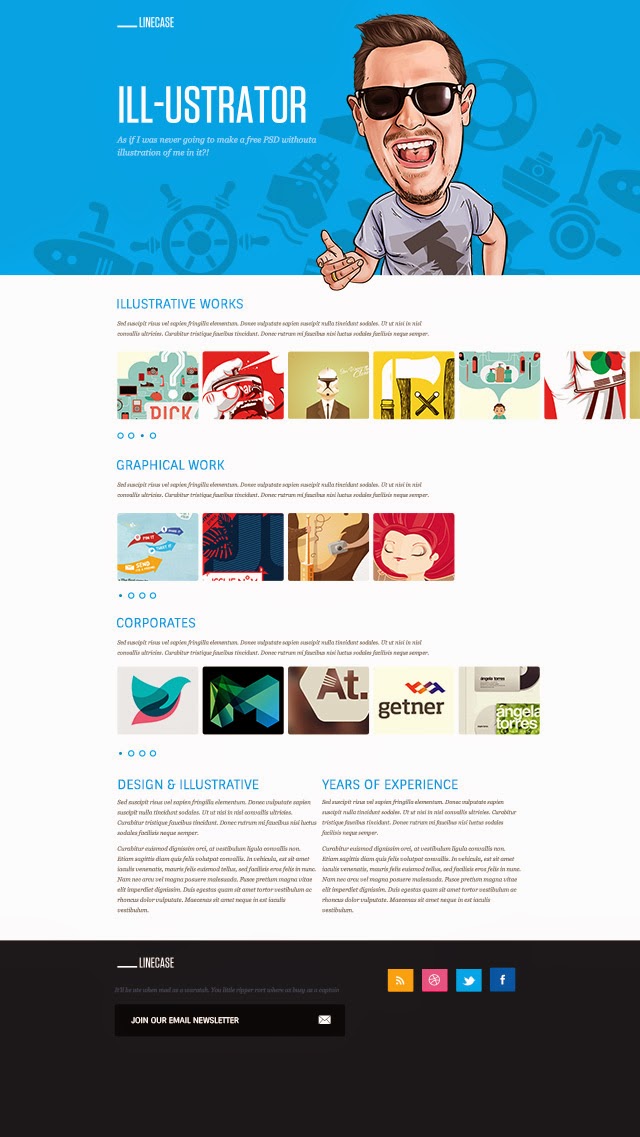 Fresh & Bright Website PSD Template