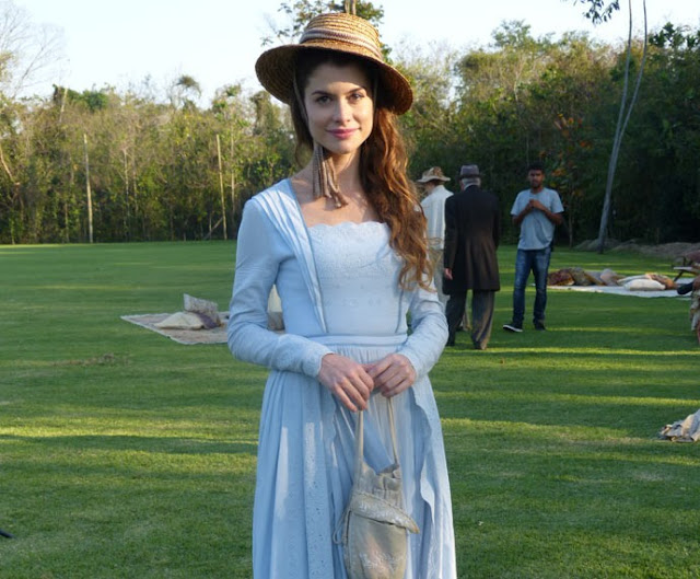 Novela Além do tempo, vestido Lívia (Aline Moraes)