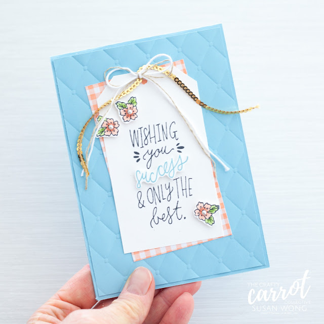 Sunny Days + Gingham Gala papers by Stampin' Up! - Online craft classes with The Crafty Carrot Co. - Susan Wong