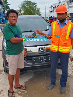 Kirim mobil Honda HRV dari Surabaya tujuan ke Kumai Pangkalan Bun dengan kapal roro estimasi pengiriman 2 hari.