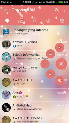 BBM MOD Theme Love Story Apk