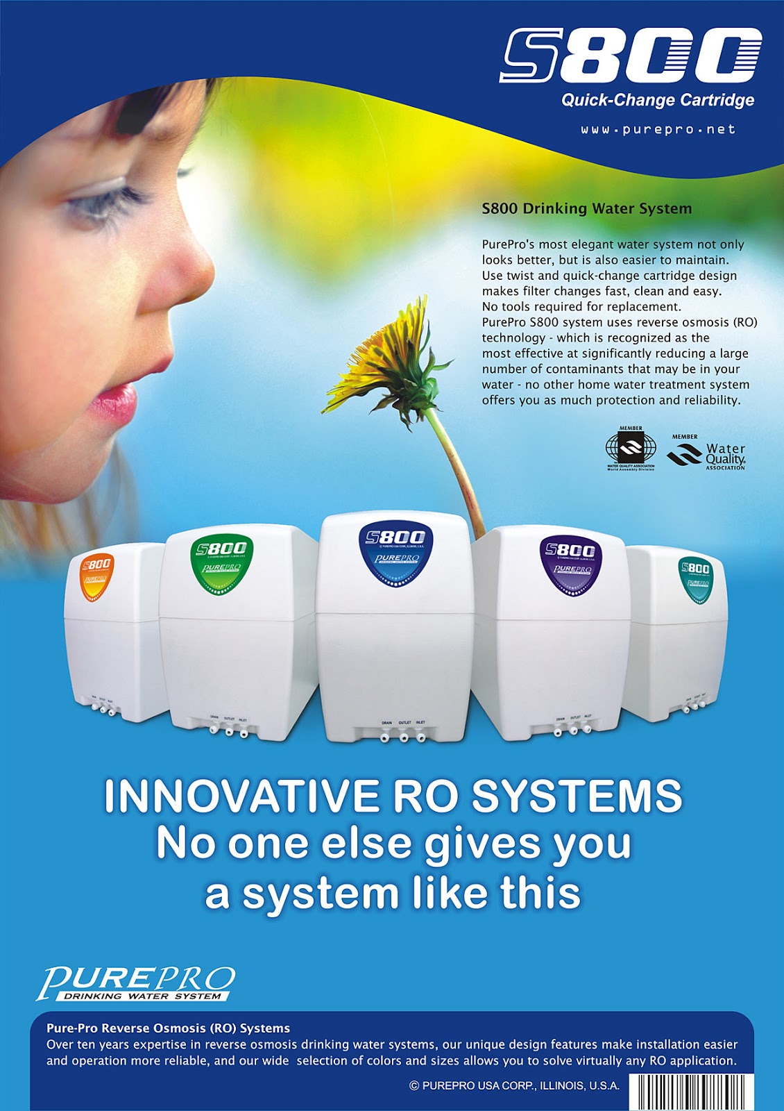 PurePro® S800-MUV  Reverse Osmosis Water Filtration System