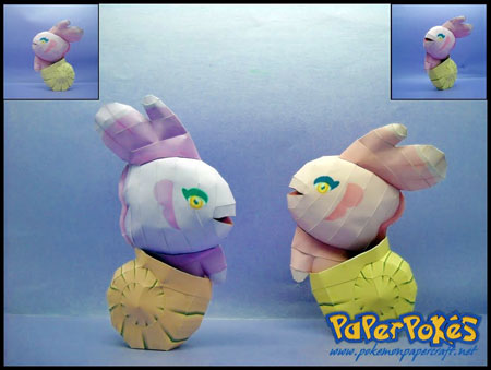 Pokemon Alomomola Paper Model