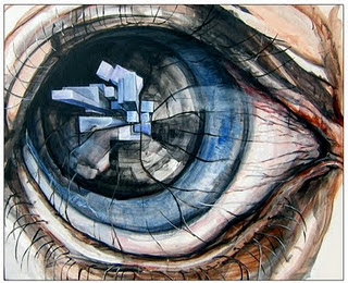 Acrylic Eye Body Painting Panopticism