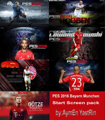 PES 2016 FC Bayern Start Screen Pack by YastRin