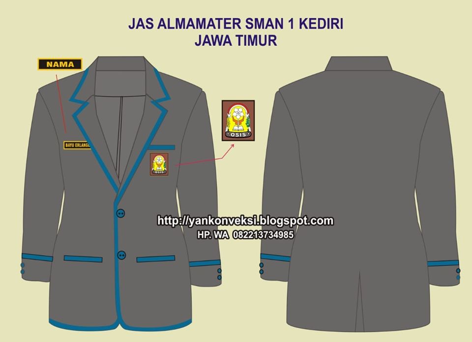 JAKET ALMAMATER SMA 1 KEDIRI