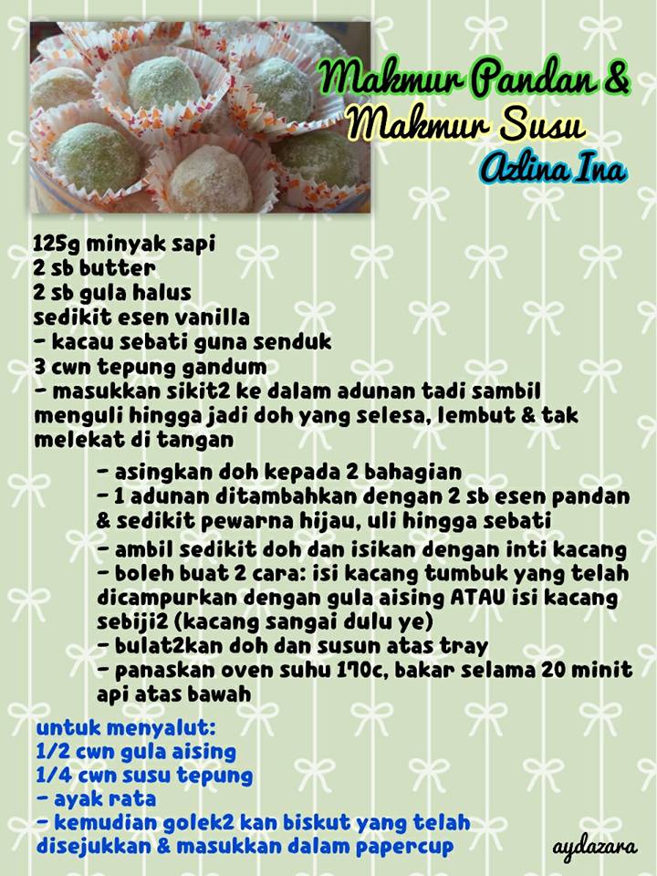 Nana Suhanna (Mama Twin): Biskut Raya Inspirasi By Azlina Ina