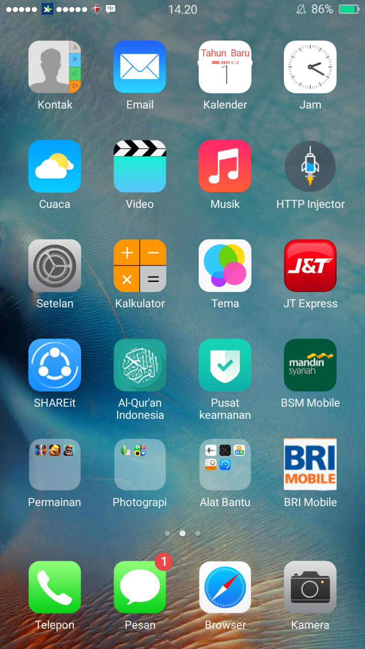 Tema Iphone Untuk Color OS OPPO Subendolid