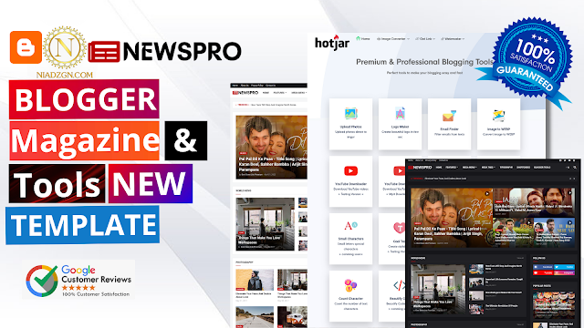 Newspro & Tools Premium Blogger Template News