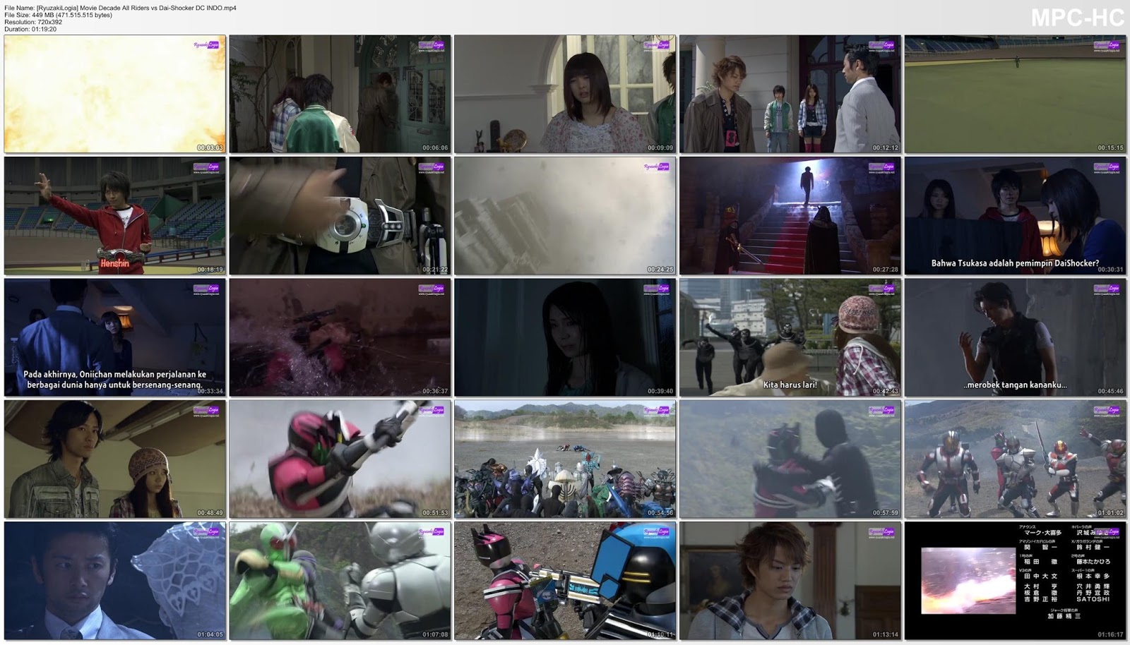 Video Free: Movie Kamen Rider Decade All Riders vs Dai ...
