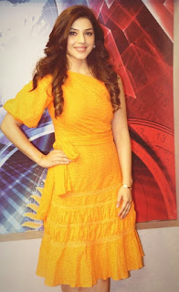 Mehreen Pirzada in Orange Color Dress with Cute and Awesome Smile 2