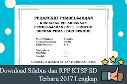 Download Silabus Dan Rpp Ktsp Sd Terbaru 2017 Lengkap