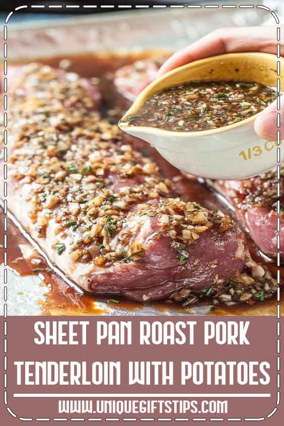This Sheet Pan Roast Pork Tenderloin with Potatoes is extremely tender, succulent, and healthy. This pork tenderloin recipe is easy enough for a weeknight meal and delicious enough for serving to guests. Little effort with big results.