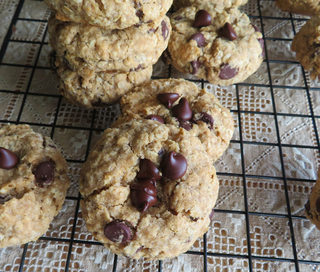 Healthy Chocolate Chip Oatmeal Cookies