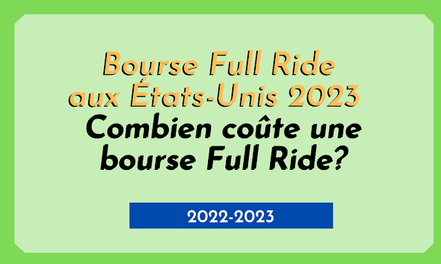 Bourse Full Ride aux États-Unis 2023 | Combien coûte une bourse Full Ride?