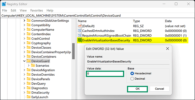 12-Registry-Editor-EnableVirtualizationBasedSecurity