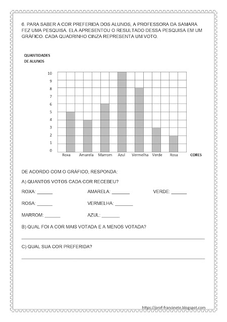 ATIVIDADES – NÚMEROS EM DIVERSAS SITUAÇÕES